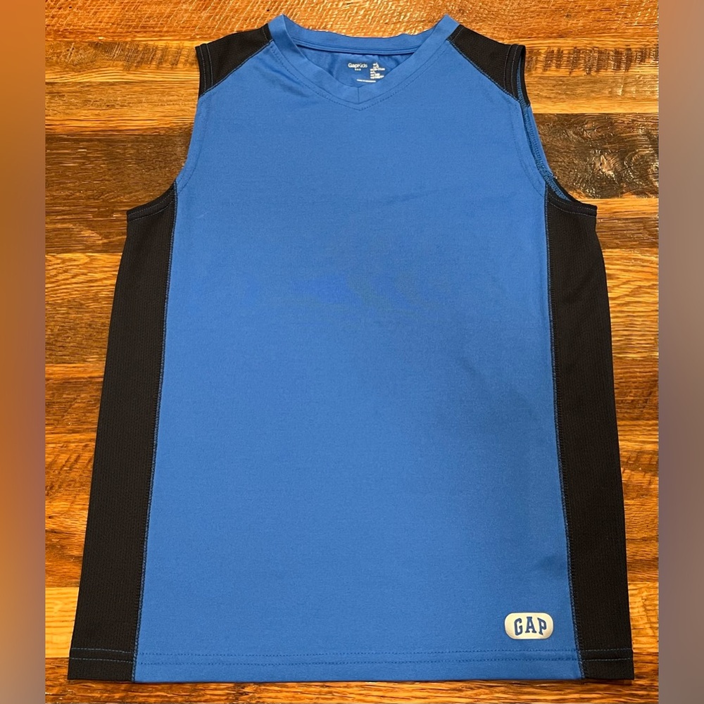 Gap Kids Boys Tank Top, Size L Blue & Black